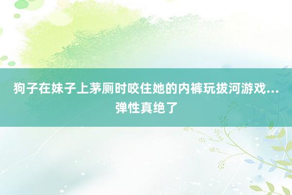 狗子在妹子上茅厕时咬住她的内裤玩拔河游戏...弹性真绝了