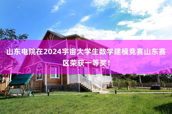 山东电院在2024宇宙大学生数学建模竞赛山东赛区荣获一等奖！